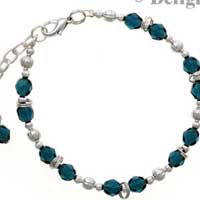 C2235 - Beaded Bracelet - Navy (3 bracelets per package)