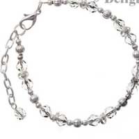 C2239 - Beaded Bracelet - Crystal (3 bracelets per package)