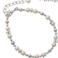 C2325 - Beaded Bracelet - Pearl (3 bracelets per package)