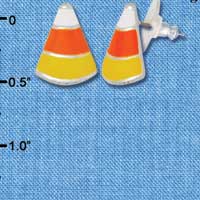 F1138 - Enamel Candy Corn - Post Earrings (3 Pair per package)