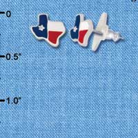 F1143 - Mini Red, White, and Blue Texas - Post Earrings (3 Pair per package)