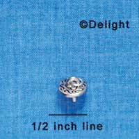 F1156 - Large Silver Eye Pin for Shoe Decoration (6 per package)