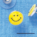 F1194 - Mini Yellow Smiley Face - Post Earrings (3 Pair per package)