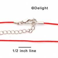 F1279 tlf - Red Cord Necklace (18