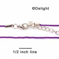F1283 tlf - Hot Purple Cord Necklace (18