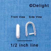 F1285 tlf - Smooth Cast Silver Pinch Bail (6 per package)