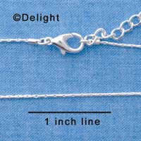 F1306 tlf - Silver Super Mini Snake Chain Necklace (16