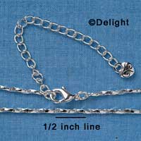F1311 tlf - Silver Twist Snake Chain Necklace (16