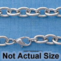 F1398 tlf - 7 Large Chain Bracelet - Im. Rhodium Plated (6 per package)