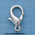 F1400 tlf - 18mm Lobster Claw Clasp - Im. Rhodium (6 per package)