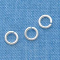 G1011 tlf - 4mm Jump Rings - 21 Gauge (.7mm) - Silver Plated (144 per package)