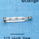 G1217 - Bar Pin Nickel Plated 1/4