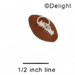 N1080+ tlf - Football - 3-D Hand Painted Resin Charm (6 Charms per package)