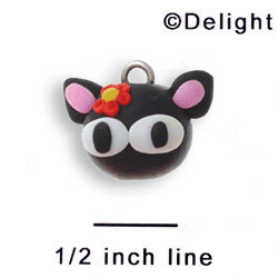 FM1001+ tlf - Cute Kitty - 3-D Fimo Charm  (6 per package)