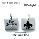 N1047+ - Boy Scouting - Silver Resin Charm (6 charms per package)