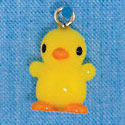 N1082+ tlf - Yellow Chick - 3-D Hand Painted Resin Charm (6 Charms per package)