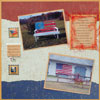 Fourth of July Layout with silver charm embellishments