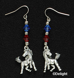 Stallion Mascot Earrings