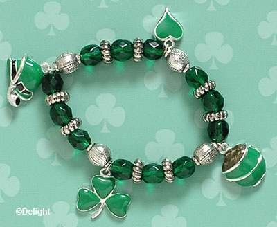 St. Patrick's Day charm bracelet