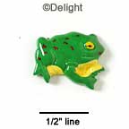 0012A - Frog Side Mini - Resin Decoration (12 per package)