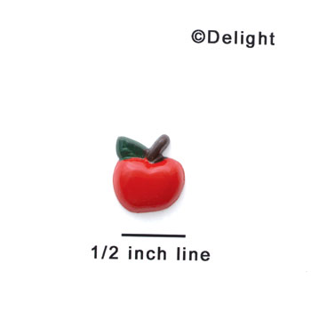0023* tlf - Apple Stem Mini (Left & Right) - Resin Decoration (12 per package)