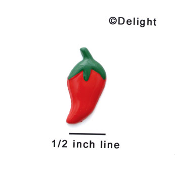 0029A* - Jalapeno Red Mini (Left & Right) - Resin Decoration (12 per package)