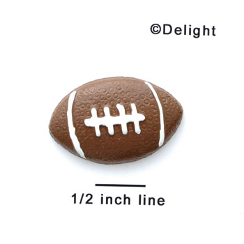 0037E ctlf - Football Large - Resin Decoration (12 per package)