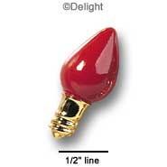 0457 - Light - Gold Red Medium - Resin Decoration (12 per package)