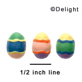 0639 - Easter Egg - Assorted Mini - Resin Decoration (12 per package)