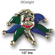 0688 - Jester - Gold - Resin Decoration (12 per package)