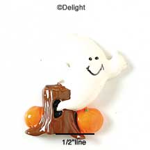0837* - Ghost Tree Pumpkin (Left & Right) - Resin Decoration (12 per package)