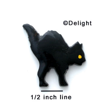 0848* - Cat Black Medium - Resin Decoration (12 per package)