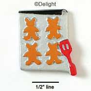 0859 - Gingerbread - Cookies Large - Resin Decoration (12 per package)