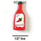 1095 - Hot Sauce Bottle Mini - Resin Decoration (12 per package)