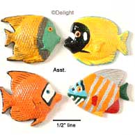 1097 - Fish Tropical Assorted - Resin Decoration (12 per package)