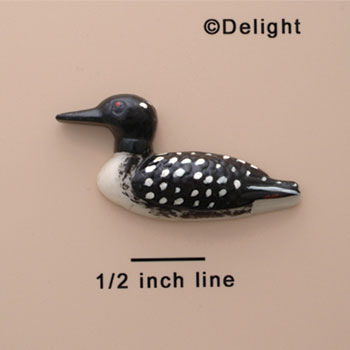 1118 - Bird Loon Medium - Resin Decoration (12 per package)