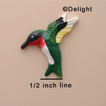 1119 - Bird Hummingbird Medium - Resin Decoration (12 per package)