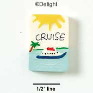 1130 - Cruise Brochure Medium - Resin Decoration (12 per package)