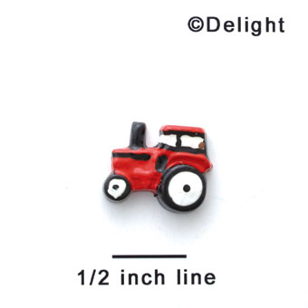 1152* ctlf - Tractor Red Mini (Left & Right) - Resin Decoration (12 per package)