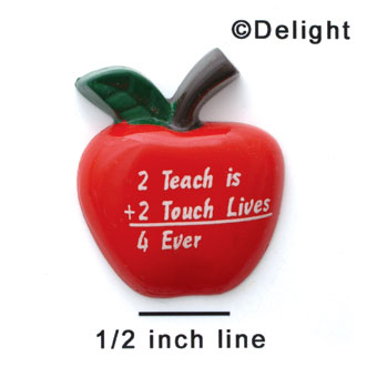 1191 tlf - Apple 2 Teach + 2 Touch - Resin Decoration (12 per package)