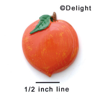 1804 - Peach Gold Highlights Medium - Resin Decoration (12 per package)