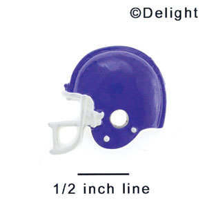 1950* ctlf - Football Helmet Purple (Left & Right) - Resin Decoration (12 per package)