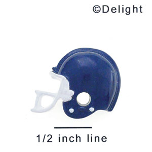 1951* ctlf - Football Helmet Blue (Left & Right) - Resin Decoration (12 per package)