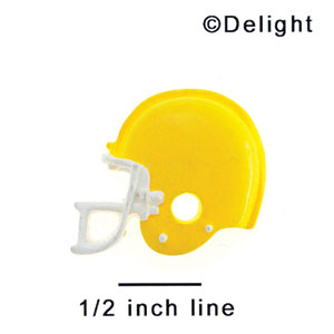 1952* - Football Helmet Yellow (Left & Right) - Resin Decoration (12 per package)