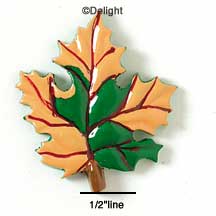 2064 - Leaf Brown Large - Resin Decoration (12 per package)