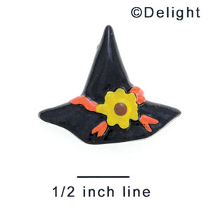 2111* - Witch Hat Sunflower (Left & Right) - Resin Decoration (12 per package)
