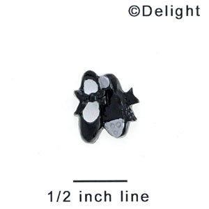 2220 - Tap Shoes Black Mini - Resin Decoration (12 per package)