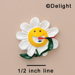 2235 - Daisy Brushing Teeth Medium - Resin Decoration (12 per package)