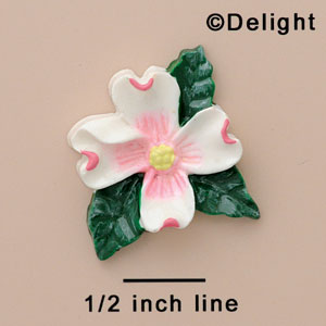 2376 - Flower Dogwood Blossom Medium - Resin Decoration (12 per package)