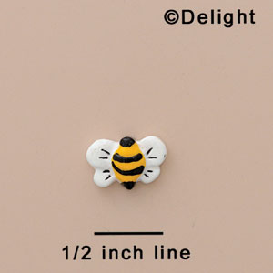 2793 tlf - Bee Front Yellow Mini - Resin Decoration (12 per package)